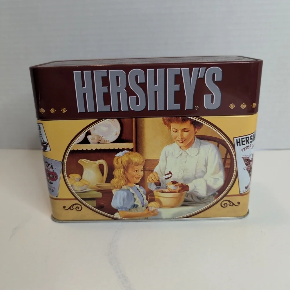 Hershey's Vintage Tin Box With Recipe Cards